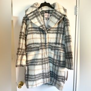 BCBGeneration Plaid Shacket Style Coat NWT